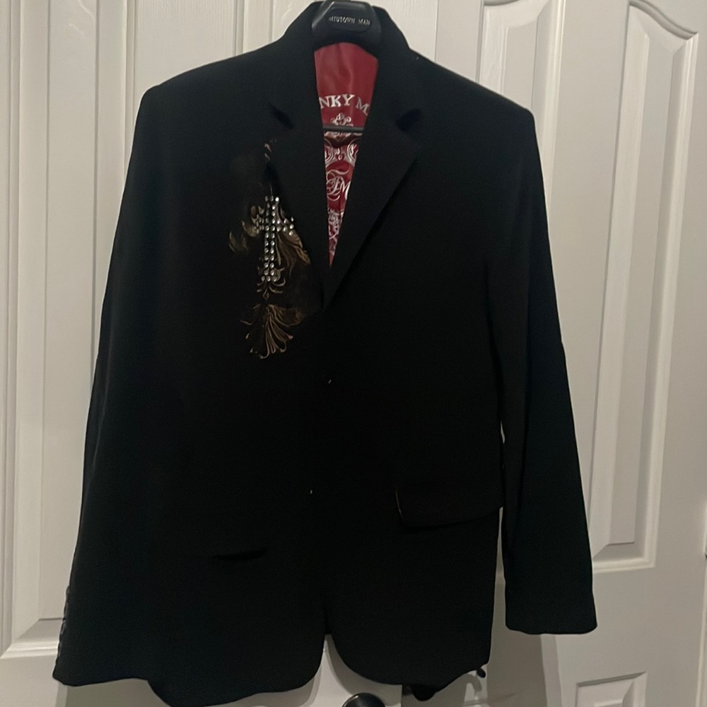 Sport coat black with design men / size M